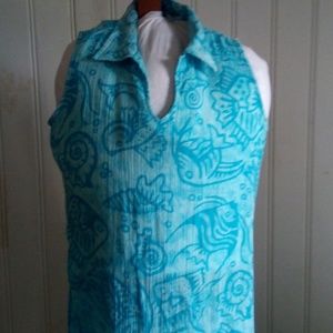 Palm court swim suit cover